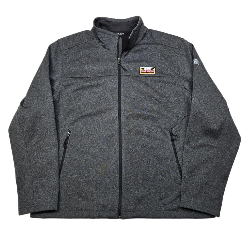 The North Face‎ WindWall Jacket Mens XL Gray Soft Shell Windbreaker Co. Logo